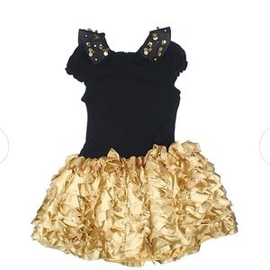 David Charles little girls dress Gold dress NWT